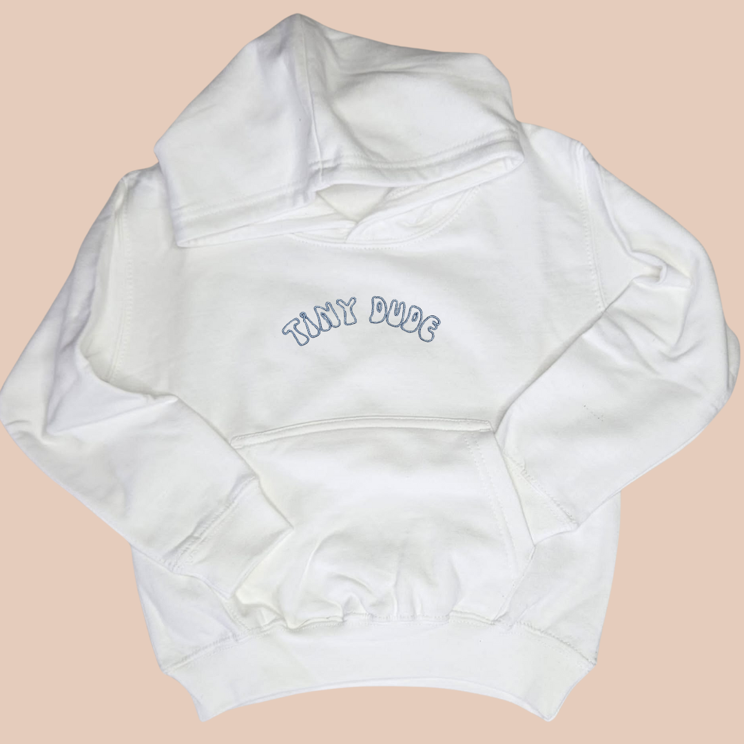 Tiny Dude - Child Embroidered Sweater or Hoodie