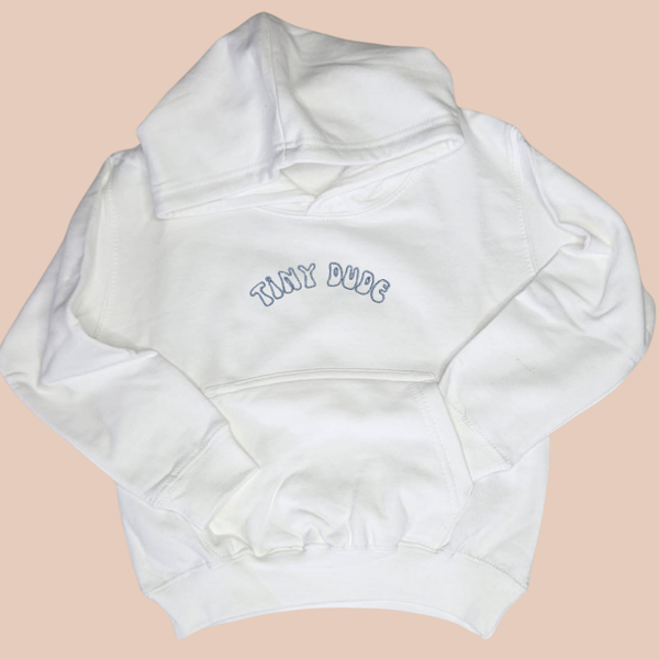 Tiny Dude - Child Embroidered Sweater or Hoodie