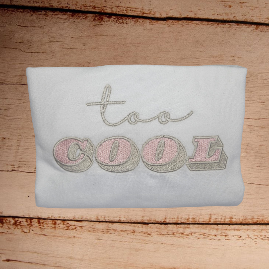 Too Cool - Child Embroidered T Shirt