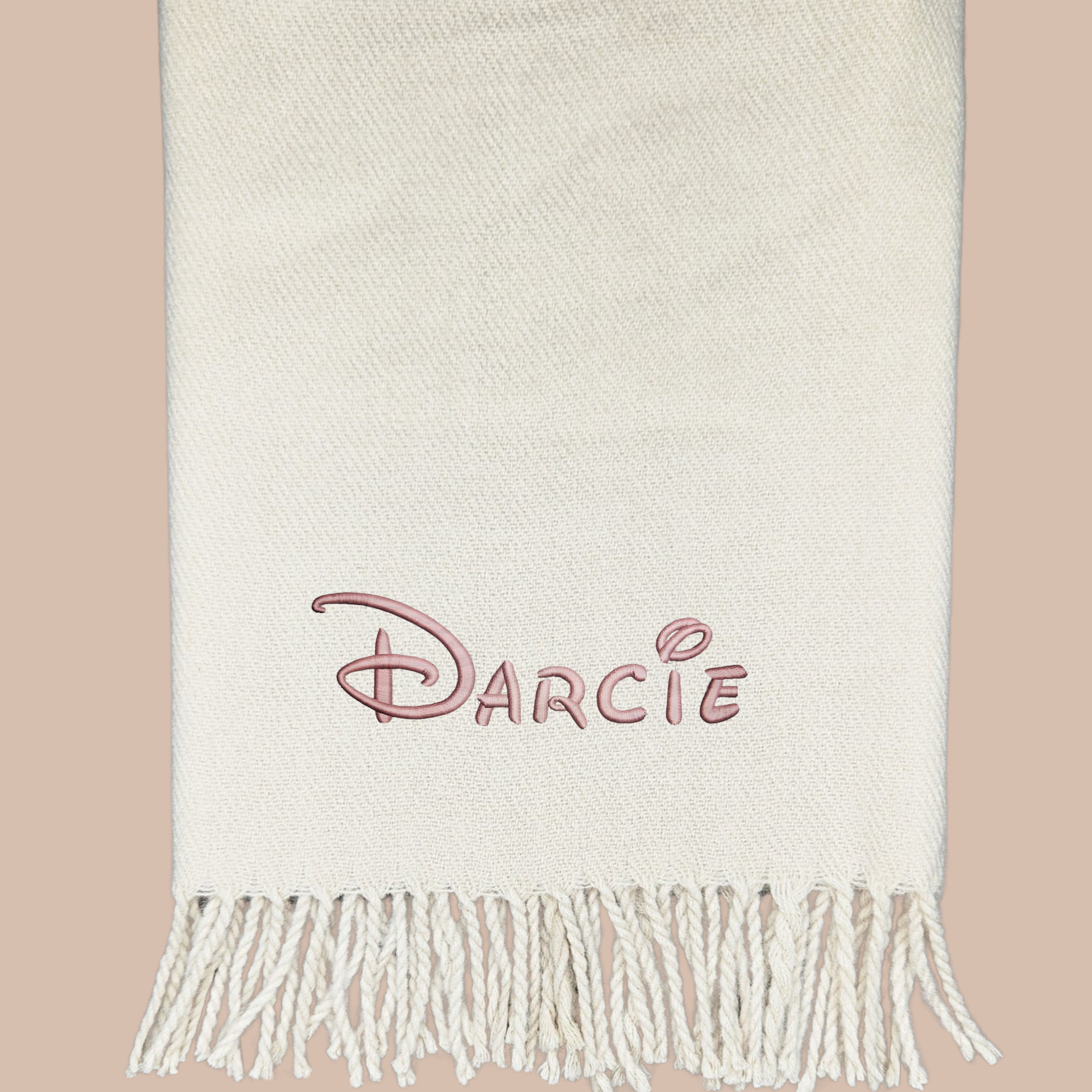 Personalised (6 fonts) - Embroidered Scarf