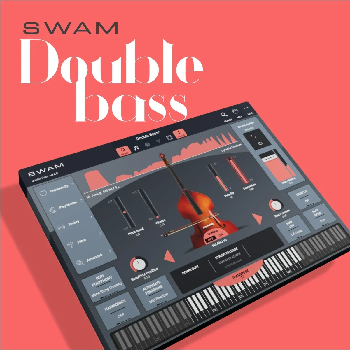 double bass swam