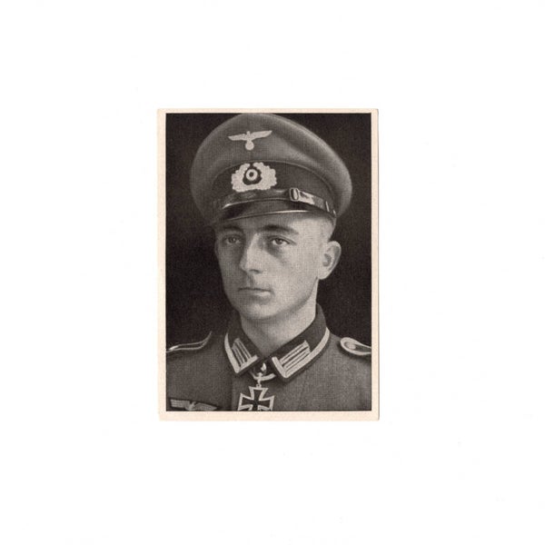 WWII German Knight's Cross Wearer Photograph Kurt Bade