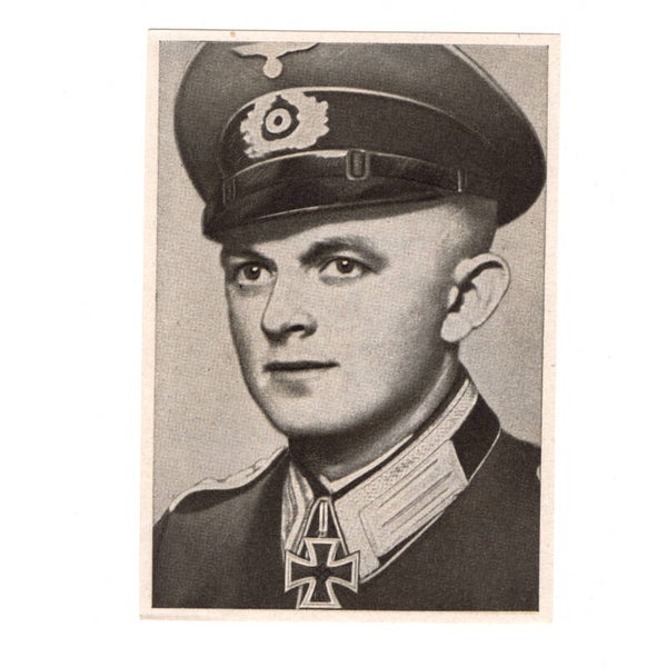 WWII German Knight's Cross Wearer Photograph Wili Zahn