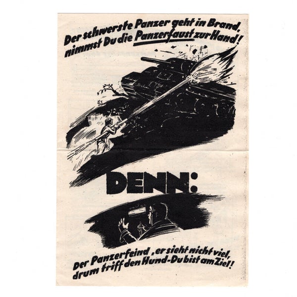 WWII German Panzerfaust Flyer