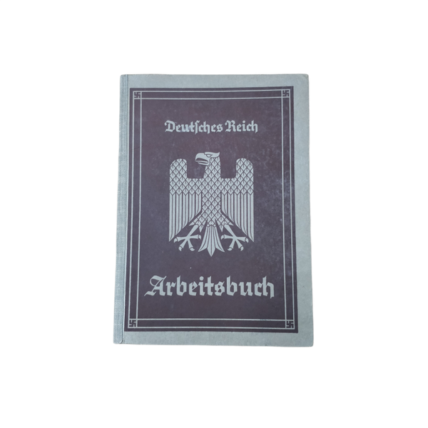 WWII German Arbeitsbuch Wiesbaden/Parijs