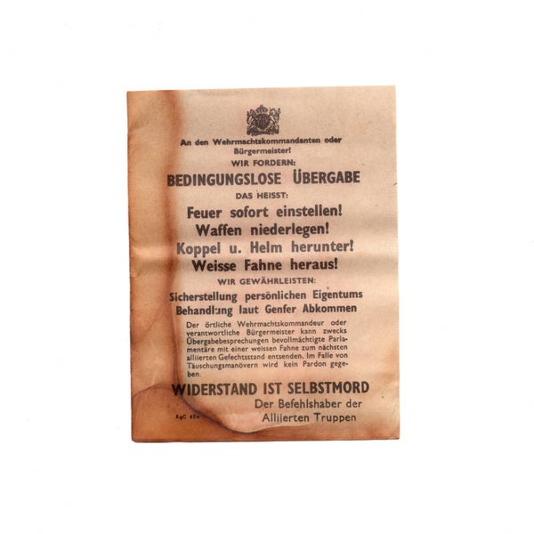 WWII German Pamphlet