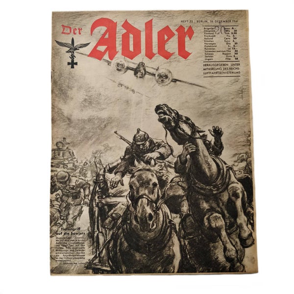 WWII German Adler Magazine Rare