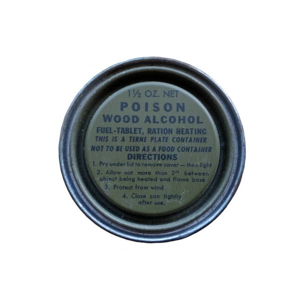 WWII US Wood Alcohol Tin