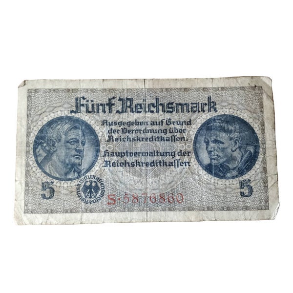 WWII German Reichsmark Banknote