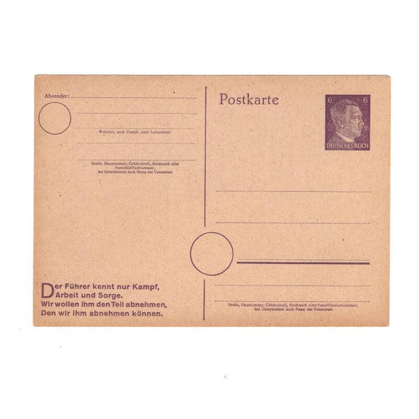 WWII German Feldpost Card