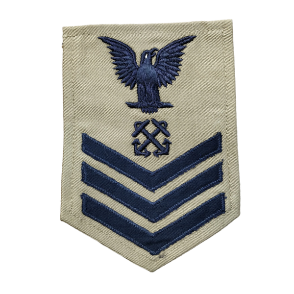 WWII US Navy Petty Officer 1st Class Boatswain's Mate Rank Patch