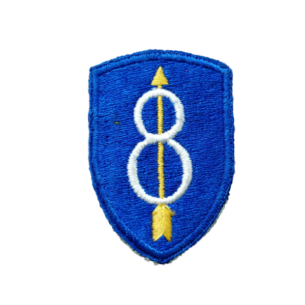 WWII US 8th Infantry Division Patch Greenback