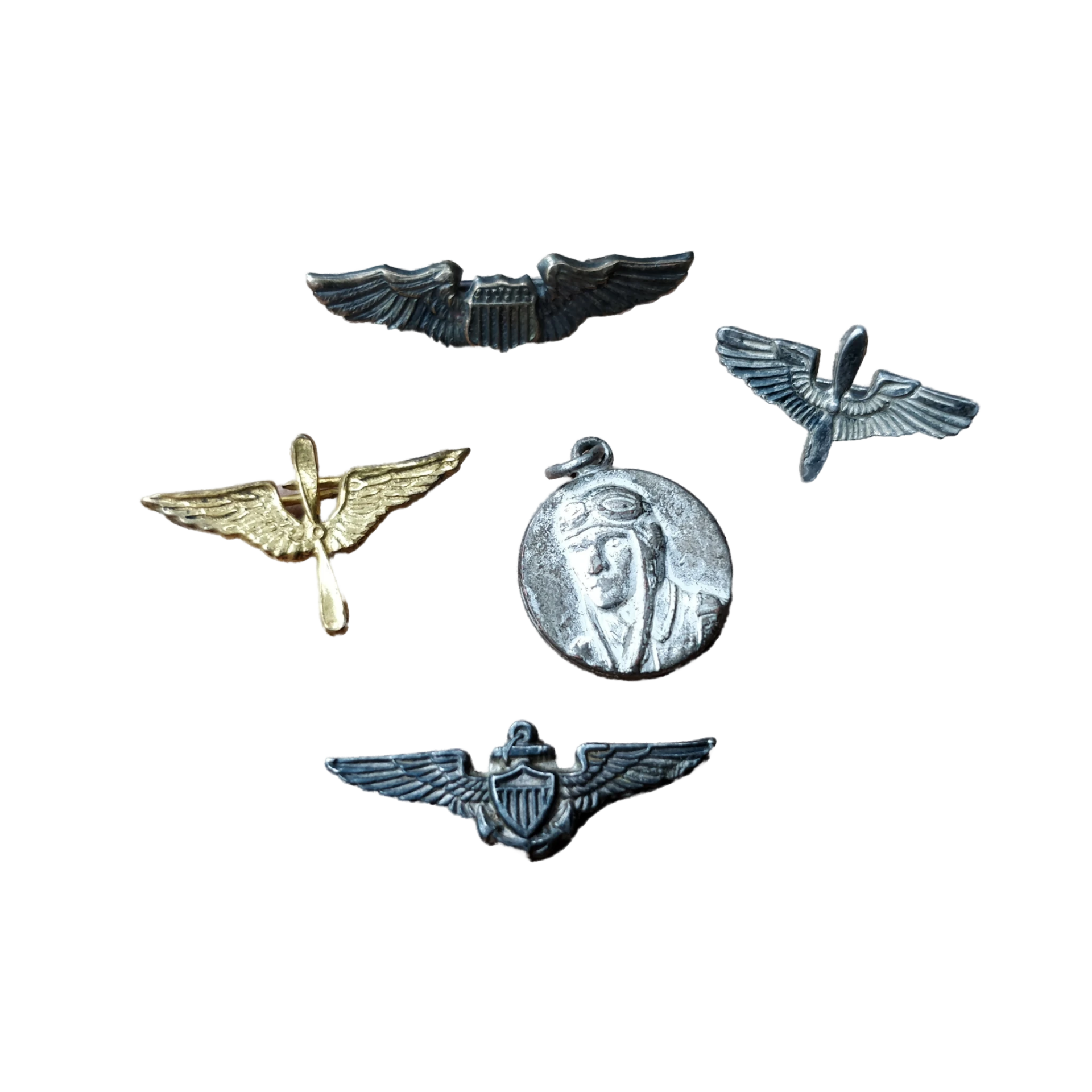 WWII US Air Force Sweetheart Pin Set
