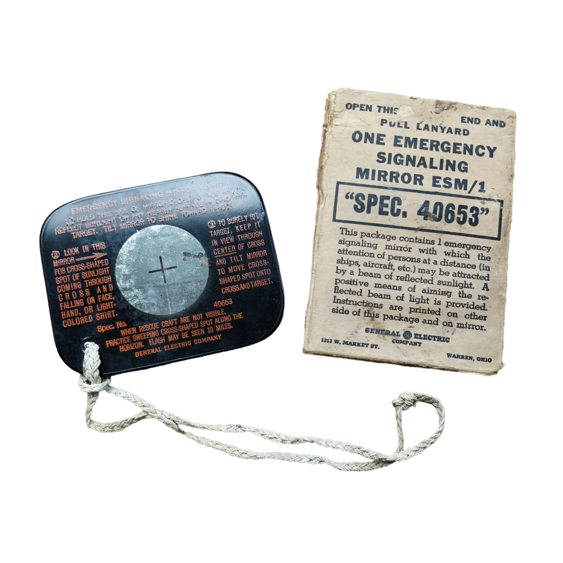 WWII US Signaling Mirror
