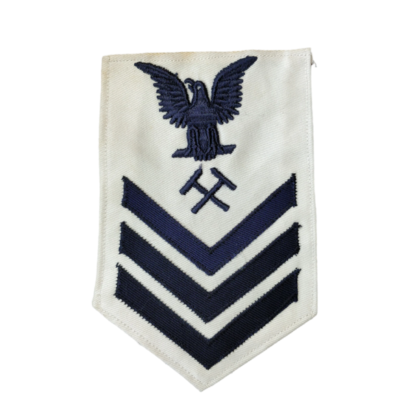 WWII US Navy Petty Officer 1st Class Blacksmith Rank Patch