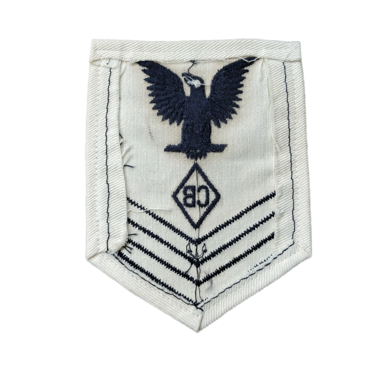 WWII US Navy Petty Officer 2nd Class CB Rank Patch | Clercq Militaria