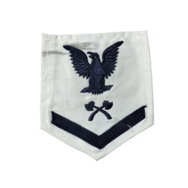 WWII US Navy Petty Officer 3rd Class Carpenter's Mate Rank Patch