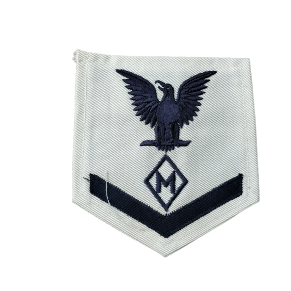 WWII US Navy Petty Officer 3rd Class Expert M Rank Patch