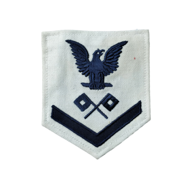 WWII US Navy Petty Officer 3rd Class Signalman Rank Patch