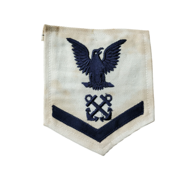 WWII US Navy Petty Officer 3rd Class Boatswain's Mate Rank Patch