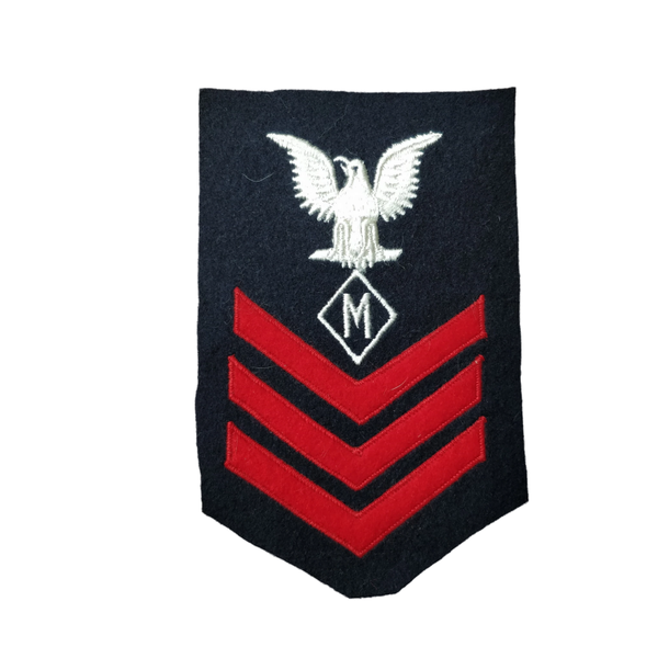 WWII US Navy Petty Officer 1st Class Expert M Rank Patch