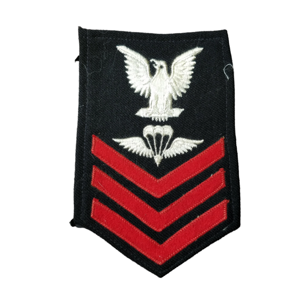 WWII US Navy Petty Officer 1st Class Parachute Rigger Rank Patch
