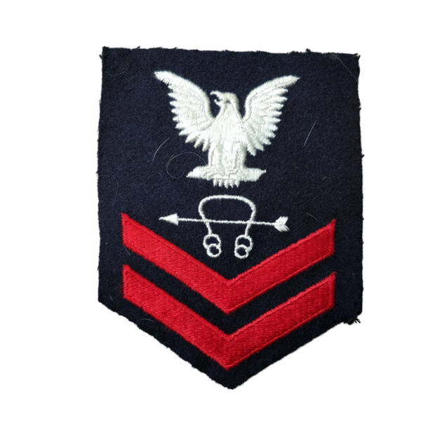 WWII US Navy Petty Officer 2nd Class Sonarman Rank Patch