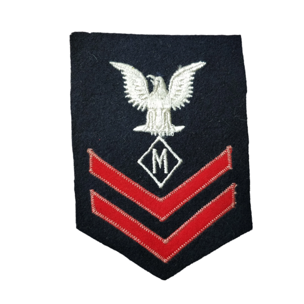 WWII US Navy Petty Officer 2nd Class Expert M Rank Patch