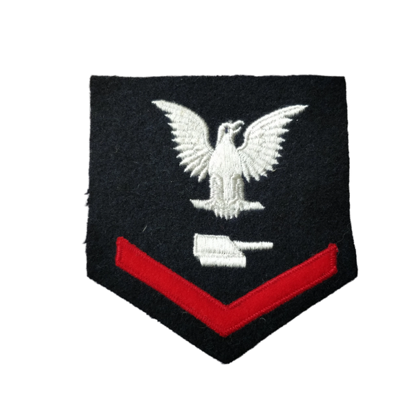 WWII US Navy Petty Officer 3rd Class Turret Captain Rank Patch
