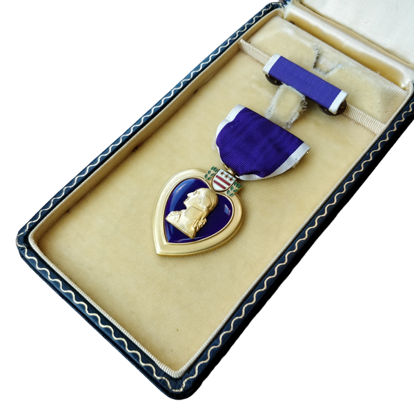 WWII US Purple Heart Medal With Box