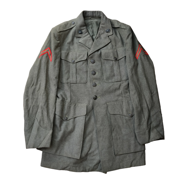 WWII USMC Dress Uniform Jacket Named