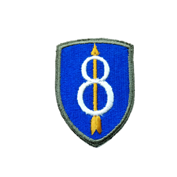 WWII US 8th Infantry Division Patch Greenback