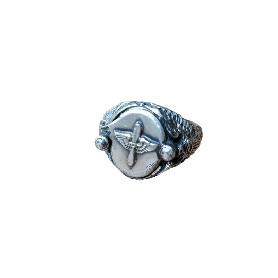 WWII USAAF Sweetheart Ring With Photograph