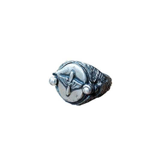 WWII USAAF Sweetheart Ring With Photograph