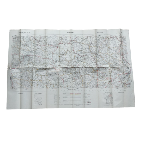 WWII US Map Rodez-Nimes