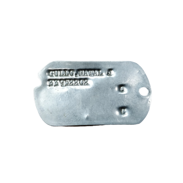WWII US Dog Tag Gullo 32nd Infantry 128th Regiment