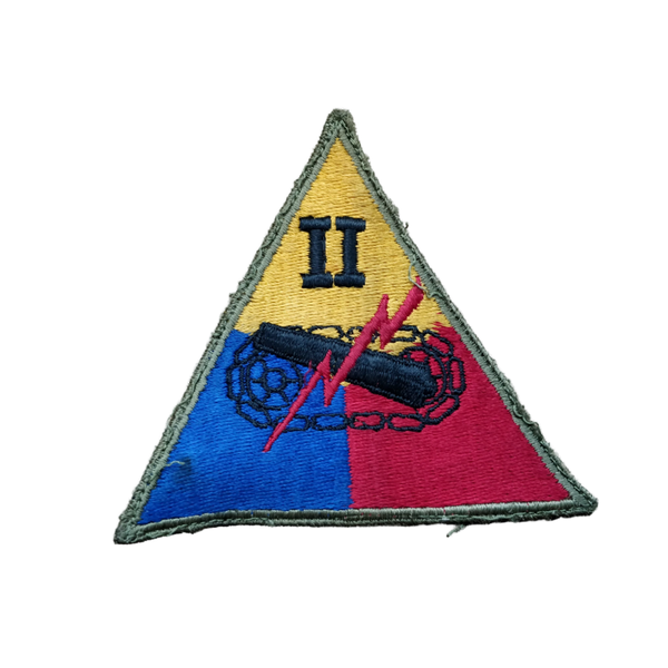 WWII US 2nd Armored Corps Patch Greenback