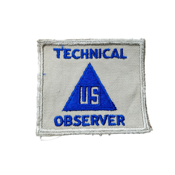 WWII US Non-Combatant Technical Observer Patch