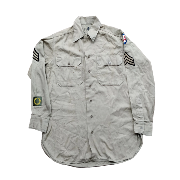 WWII US Khaki Shirt Anti-Aircraft Command