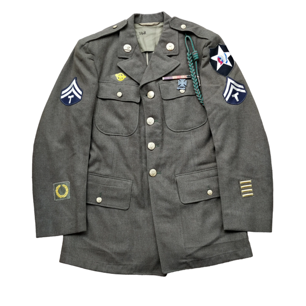 WWII US Class A jacket 2nd Infantry Division Named x