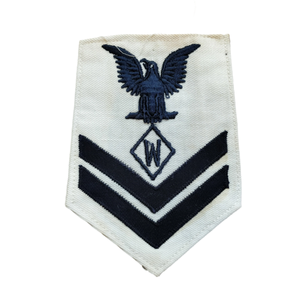 WWII US Navy Petty Officer 2nd Class Expert W Rank Patch 1