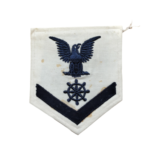 WWII US Navy Petty Officer 3rd Class Quartermaster Rank Patch 1