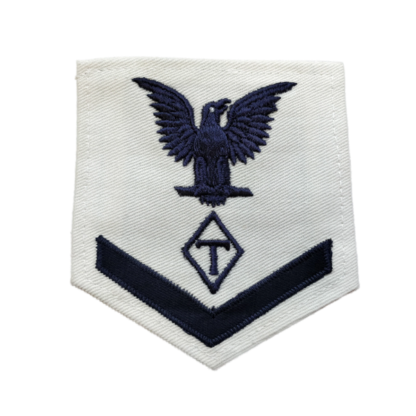 WWII US Navy Petty Officer 3rd Class Expert T Rank Patch 1