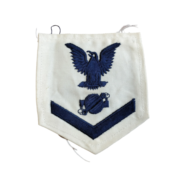 WWII US Navy Petty Officer 3rd Class Boilerman Rank Patch 1