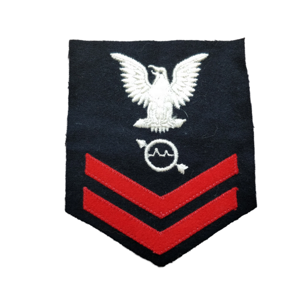 WWII US Navy Petty Officer 2nd Class x Rank Patch