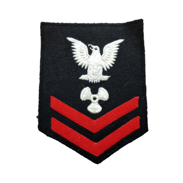 WWII US Navy Petty Officer 2nd Class x Rank Patch