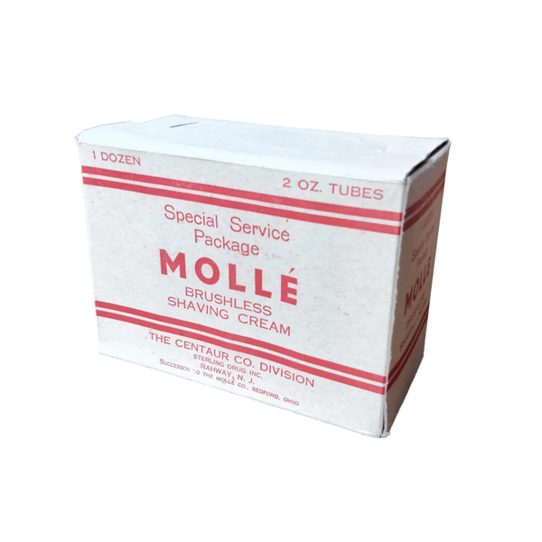 WWII US Mollé Shaving Cream Box