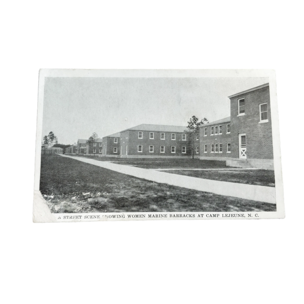 WWII US Postcard Camp Lejeune Women Marine Barracks