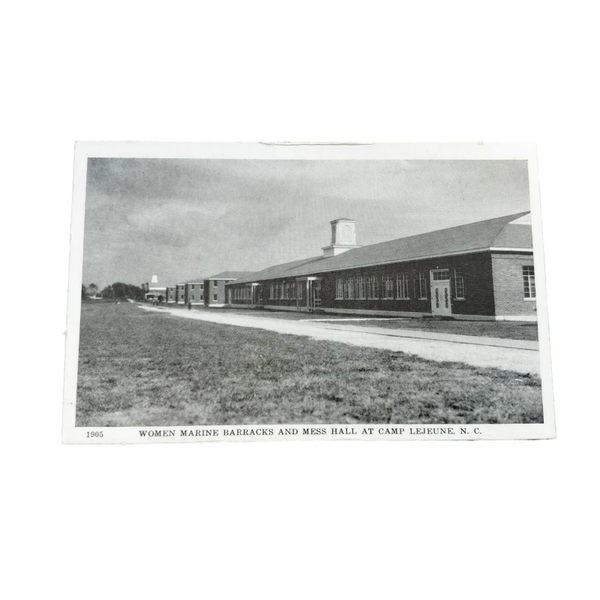 WWII US Postcard Camp Lejeune Women Barracks And Mess Hall