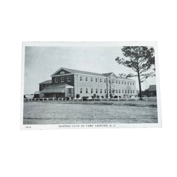WWII US Postcard Camp Lejeune Hostess Club